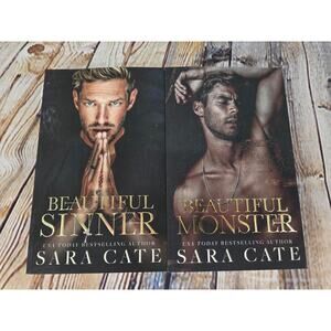 Beautiful Sinner Beautiful Monster Books Set by Sara Cate NEW SIGNED